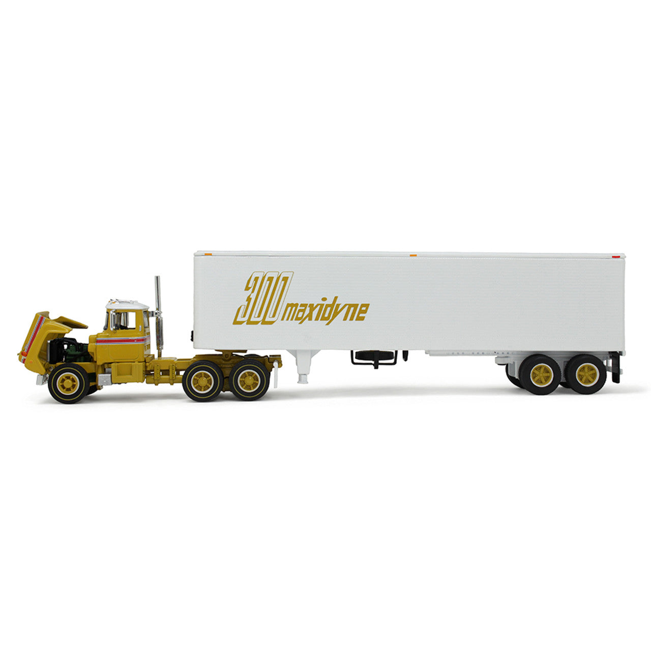 Mô hình xe DCP 1:64Mack Anniversary Mack R-Model Day Cab & 40' Vintage Trailer 60-2022