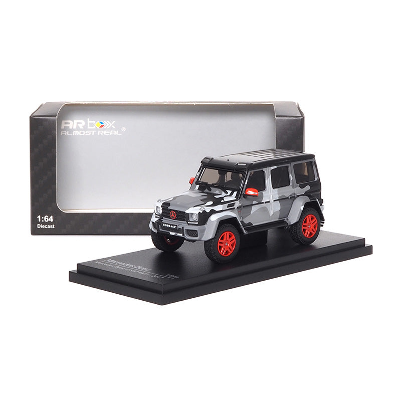 Mô hình xe ARbox(Almost Real) 1:64 Mercedes-Benz G 550 4X4² 2017 Grey Camouflage - 620205001