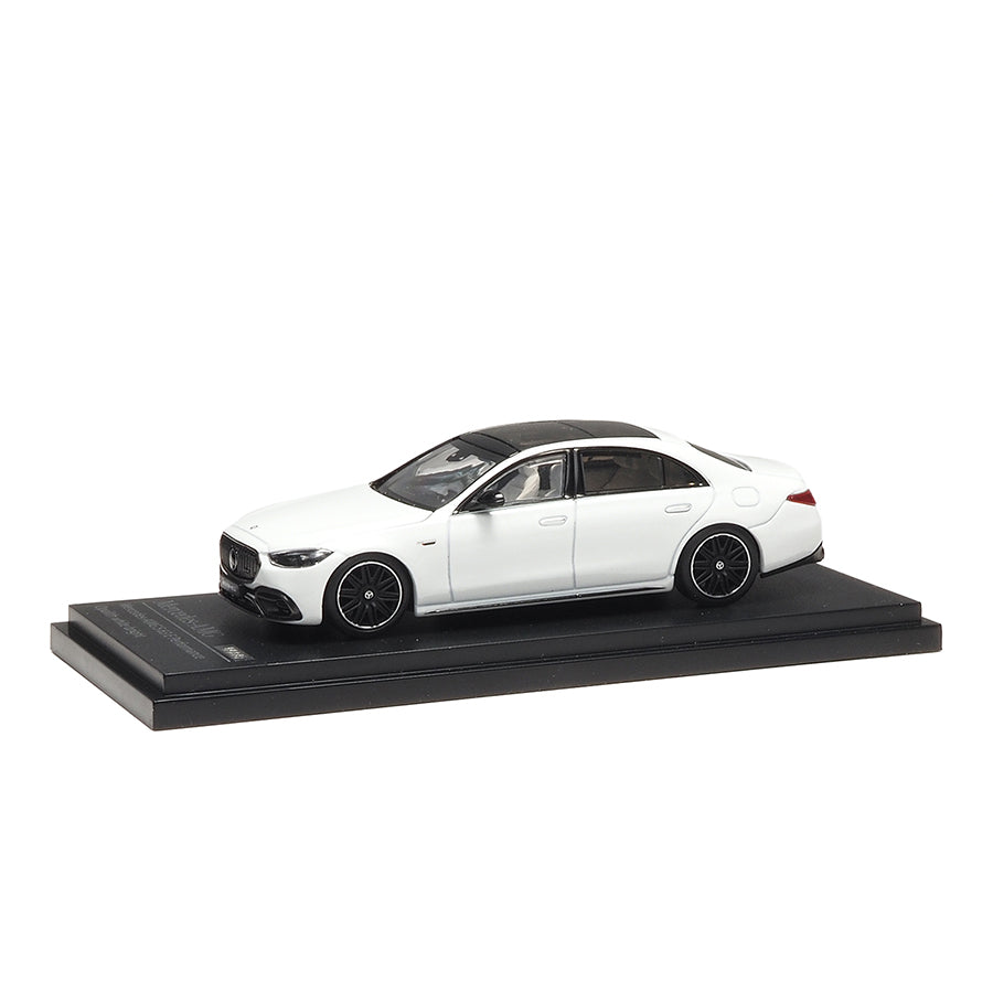 Mô hình xe ARbox(Almost Real) 1:64 Mercedes-AMG S 63 E Performance 2023 Bright Mother-of-Pearl White - 620103001