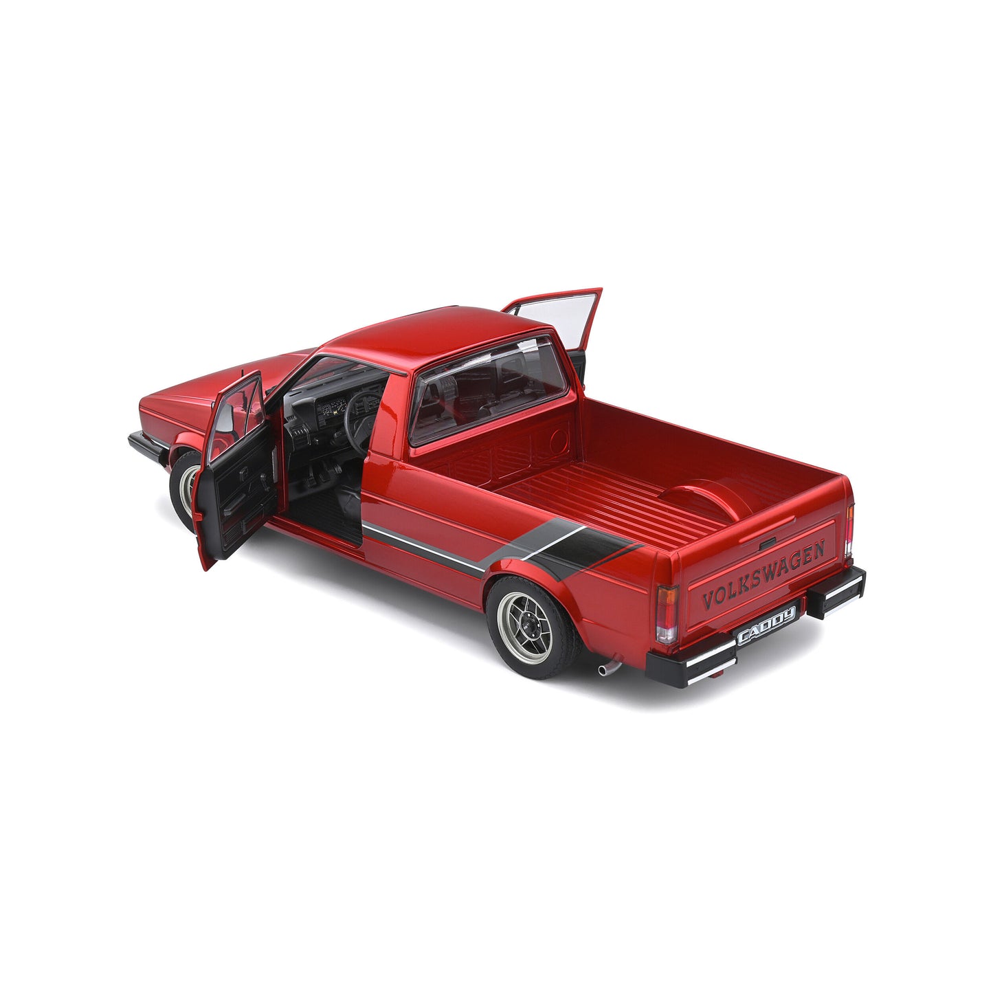 Mô hình xe Solido 1/18 Volkswagen Caddy Mk.1 – Red Custom – 1982