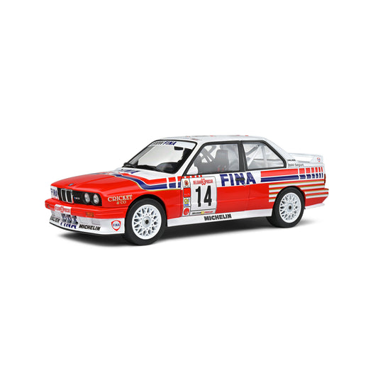 Mô hình xe Solido 1/18 BMW E30 M3 – Belgium Procar – 1993 – #14 Duez