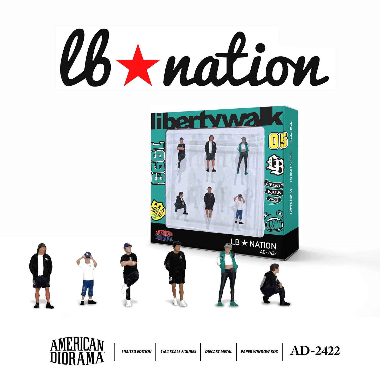 Mô hình nhân vật American Diorama 1:64 Figure - The LB Nation