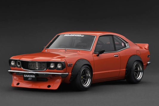 [PRE-SALE Q4/2025] Mô hình xe Ignition Model 1:18 Mazda Savanna (S124A) Semi Works Orange - IG3731